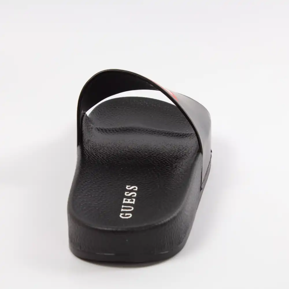 Claquette homme Guess slide Noir - ZESHOES