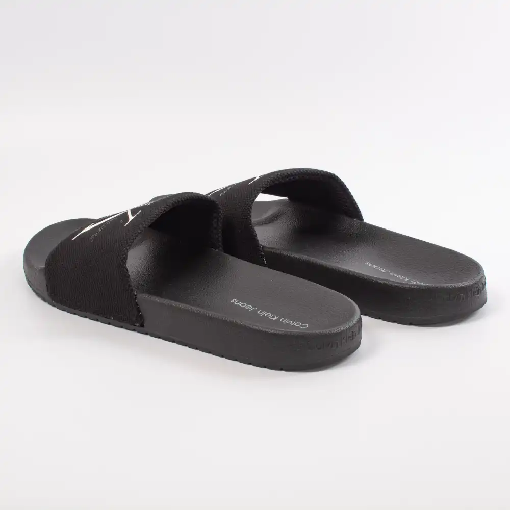 Claquette homme Calvin Klein viggo logo Noir Claquette homme Calvin Klein viggo logo Noir