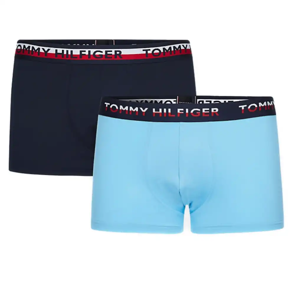 Boxer homme Tommy Jeans spandex unlimited logo pack x2 Bleu - ZESHOES