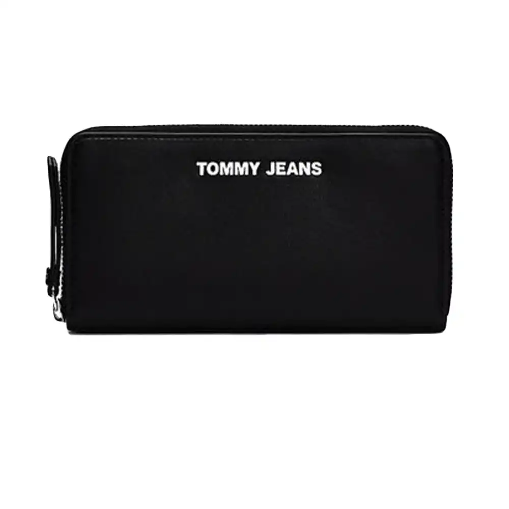 Portefeuille femme Tommy Jeans large authentic Noir - ZESHOES
