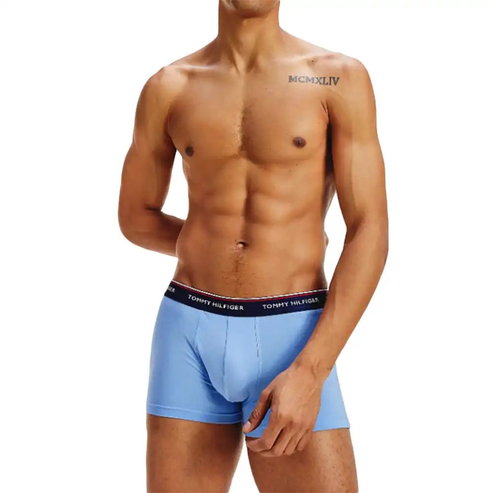 Boxer homme Tommy Jeans front logo pack x3 Multicolor - ZESHOES