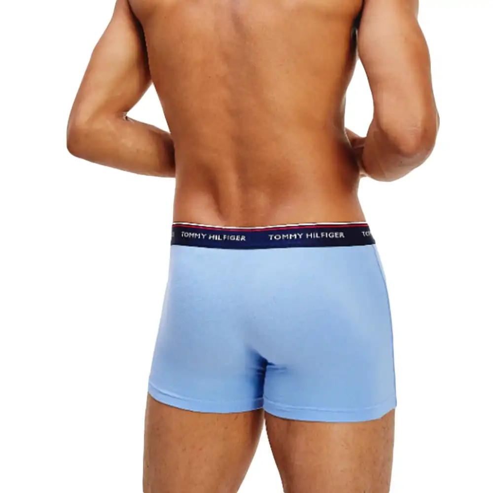 Boxer homme Tommy Jeans front logo pack x3 Multicolor - ZESHOES
