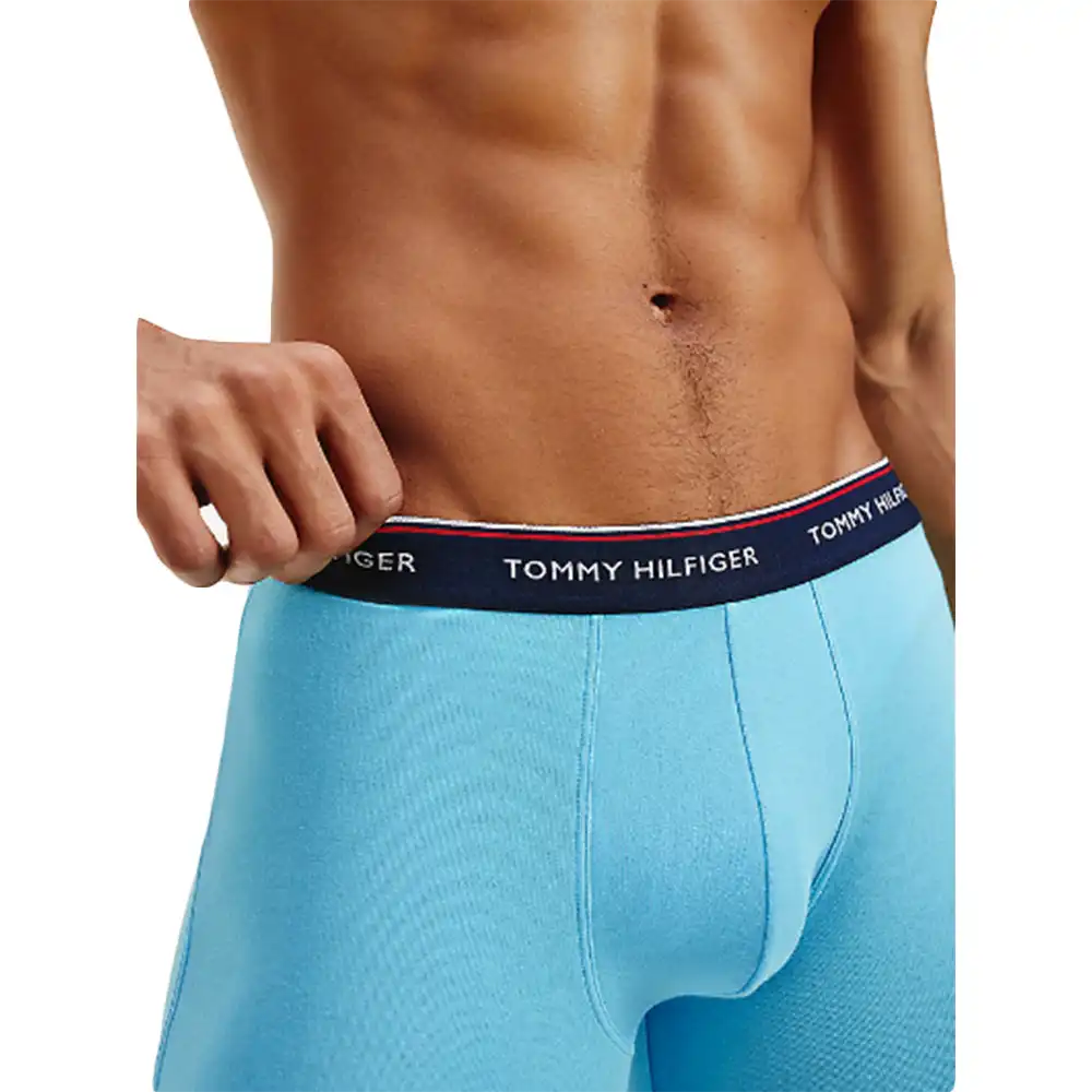 Boxer homme Tommy Jeans front logo pack x3 Multicolor - ZESHOES
