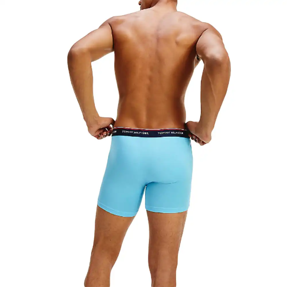 Boxer homme Tommy Jeans front logo pack x3 Multicolor - ZESHOES