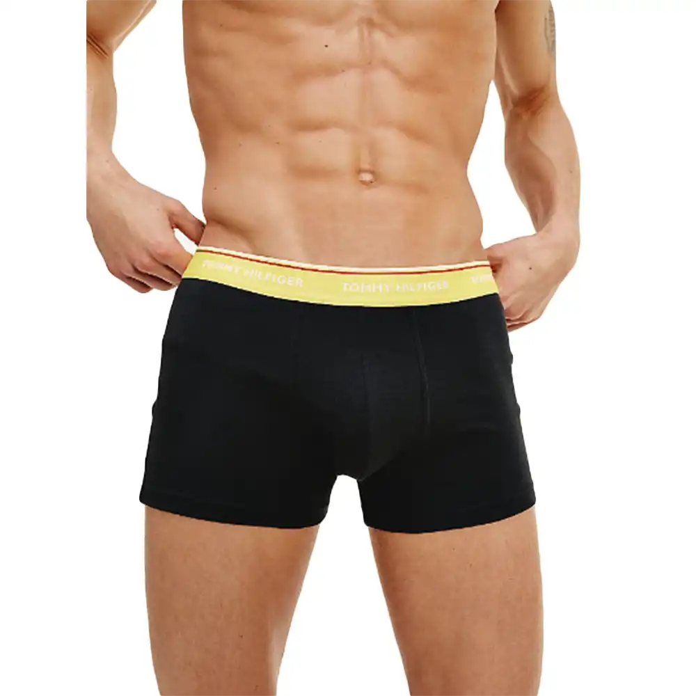 Boxer homme Tommy Jeans front logo pack x3 Multicolor - ZESHOES