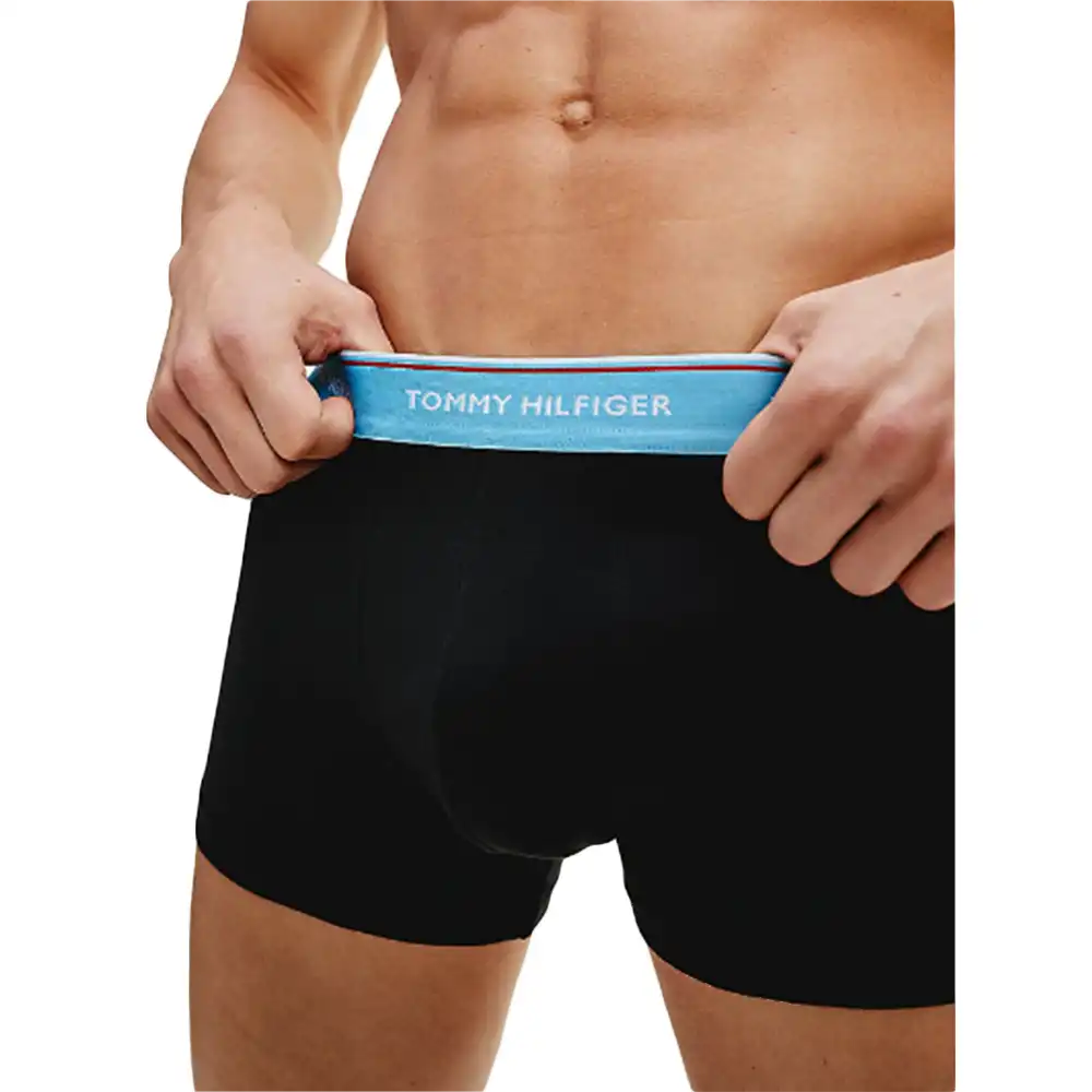 Boxer homme Tommy Jeans front logo pack x3 Multicolor - ZESHOES