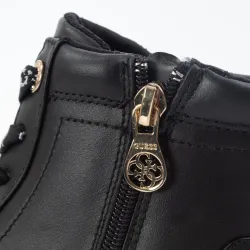Basket montante femme Guess portly black Noir - ZESHOES Basket montante femme Guess portly black Noir - ZESHOES