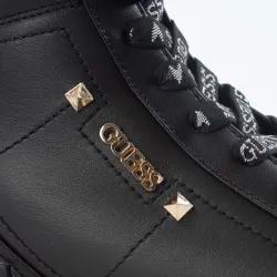 Basket montante femme Guess portly black Noir - ZESHOES Basket montante femme Guess portly black Noir - ZESHOES