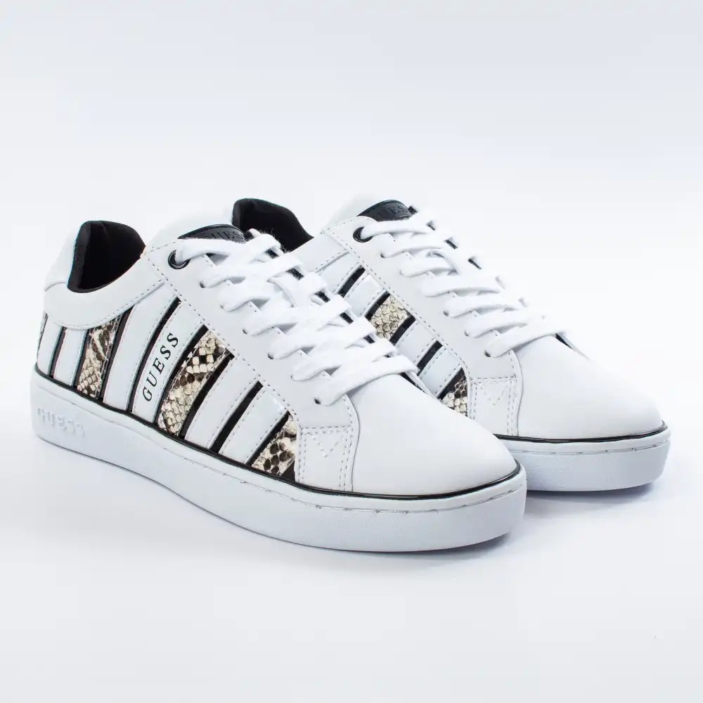 Basket de ville basse femme Guess Snake Blanc - ZESHOES