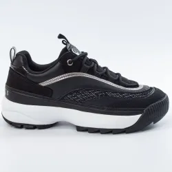 Basket de ville basse femme Guess kayele Noir - ZESHOES