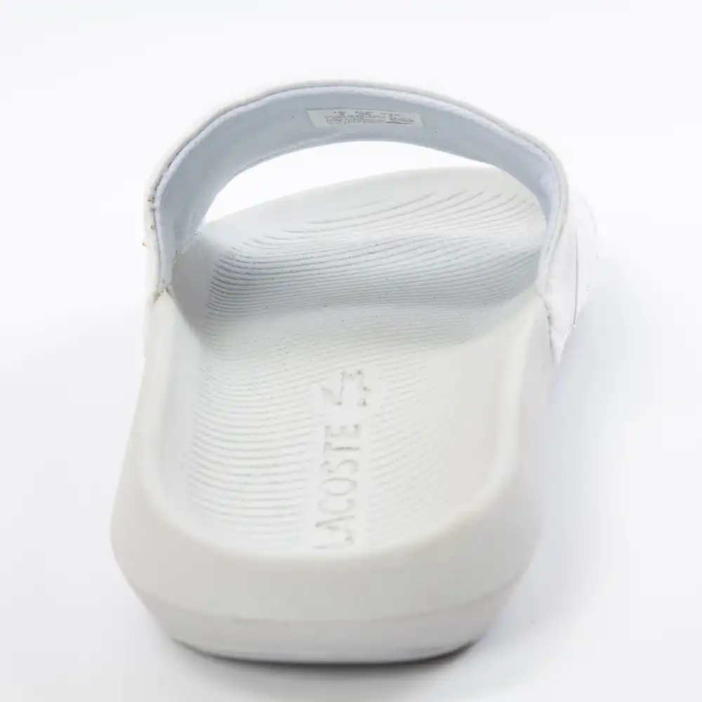 Claquette femme Lacoste 7-39CFA003621G Blanc - ZESHOES