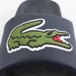 Claquette homme Lacoste crocodile Bleu - ZESHOES