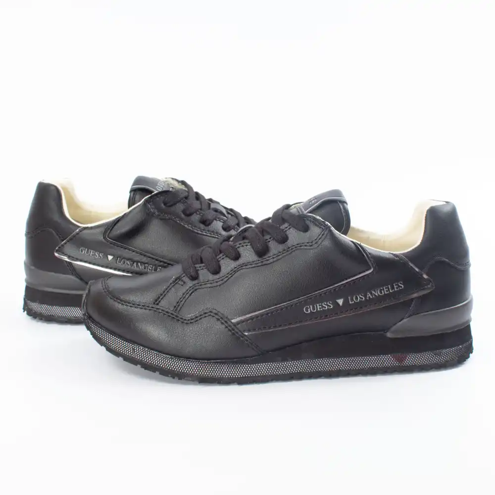 Basket basse homme Guess GENOVA Noir - ZESHOES