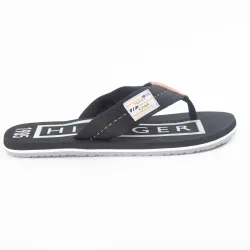 Tong homme Tommy Jeans BADGE BEACH SANDAL Bleu - ZESHOES Tong homme Tommy Jeans BADGE BEACH SANDAL Bleu - ZESHOES