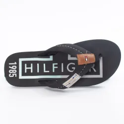 Tong homme Tommy Jeans BADGE BEACH SANDAL Bleu - ZESHOES Tong homme Tommy Jeans BADGE BEACH SANDAL Bleu - ZESHOES