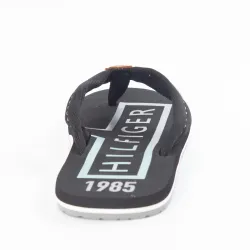 Tong homme Tommy Jeans BADGE BEACH SANDAL Bleu - ZESHOES Tong homme Tommy Jeans BADGE BEACH SANDAL Bleu - ZESHOES