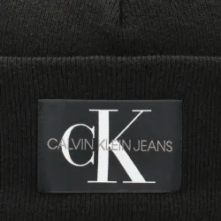 Bonnet homme Calvin Klein j basic knited beanie Noir - ZESHOES