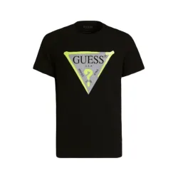 T shirt manche courte homme Guess LOGO TRIANGLE Noir - ZESHOES T shirt manche courte homme Guess LOGO TRIANGLE Noir - ZESHOES