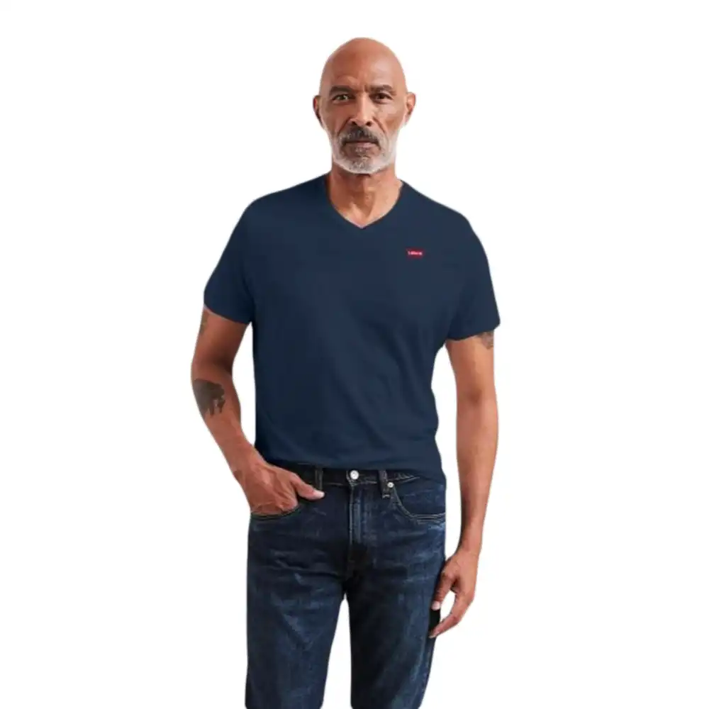 T shirt manche courte homme Levis Housemark Bleu - ZESHOES