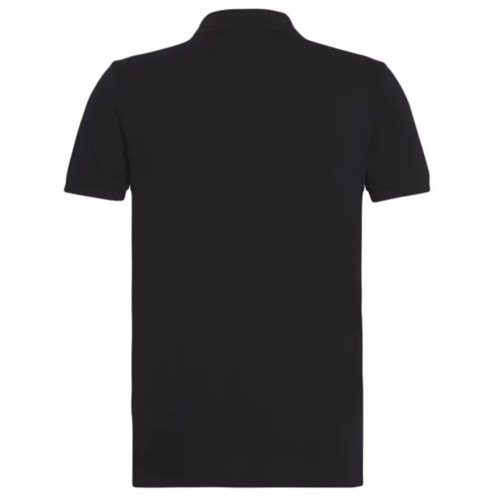 Polo manche courte Calvin Klein Stripe institutional slim Noir - ZESHOES Polo manche courte Calvin Klein Stripe institutional slim Noir - ZESHOES