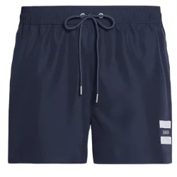 Short de bain homme Calvin Klein medium drawstring Bleu - ZESHOES Short de bain homme Calvin Klein medium drawstring Bleu - ZESHOES