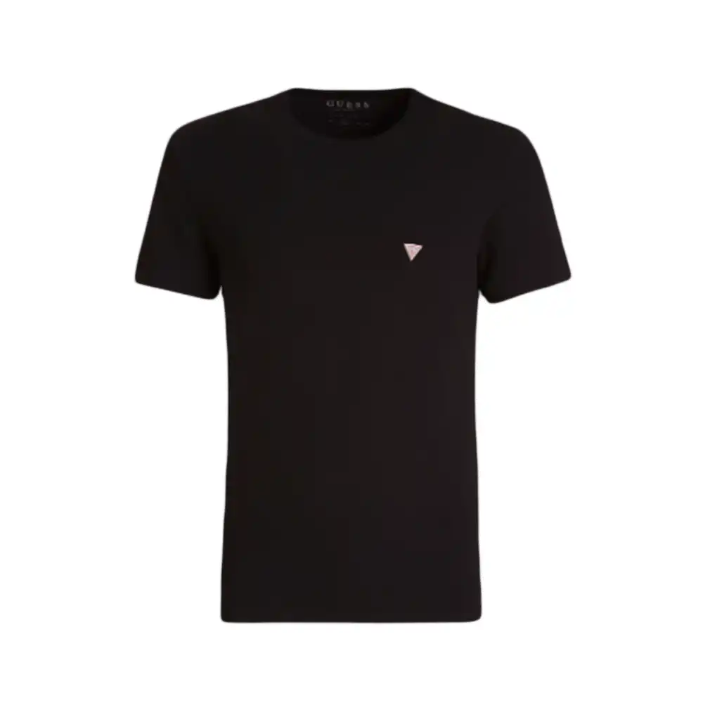 T shirt manche courte homme Guess Classic ras Noir - ZESHOES