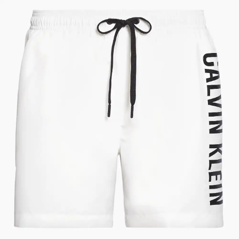Short de bain homme Calvin Klein INTENSE POWER PLUS Blanc - ZESHOES Short de bain homme Calvin Klein INTENSE POWER PLUS Blanc - ZESHOES