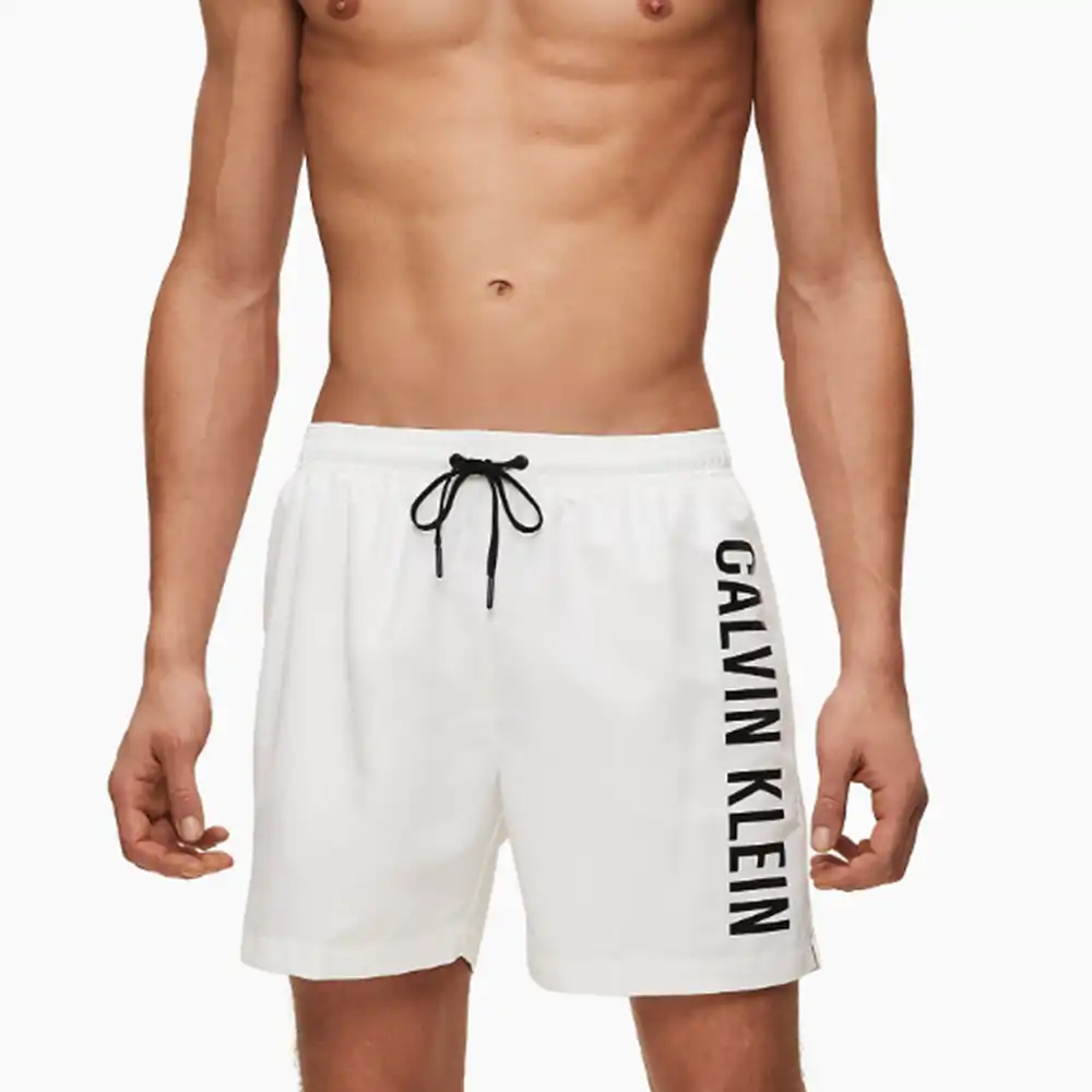 Short de bain homme Calvin Klein INTENSE POWER PLUS Blanc - ZESHOES Short de bain homme Calvin Klein INTENSE POWER PLUS Blanc - ZESHOES