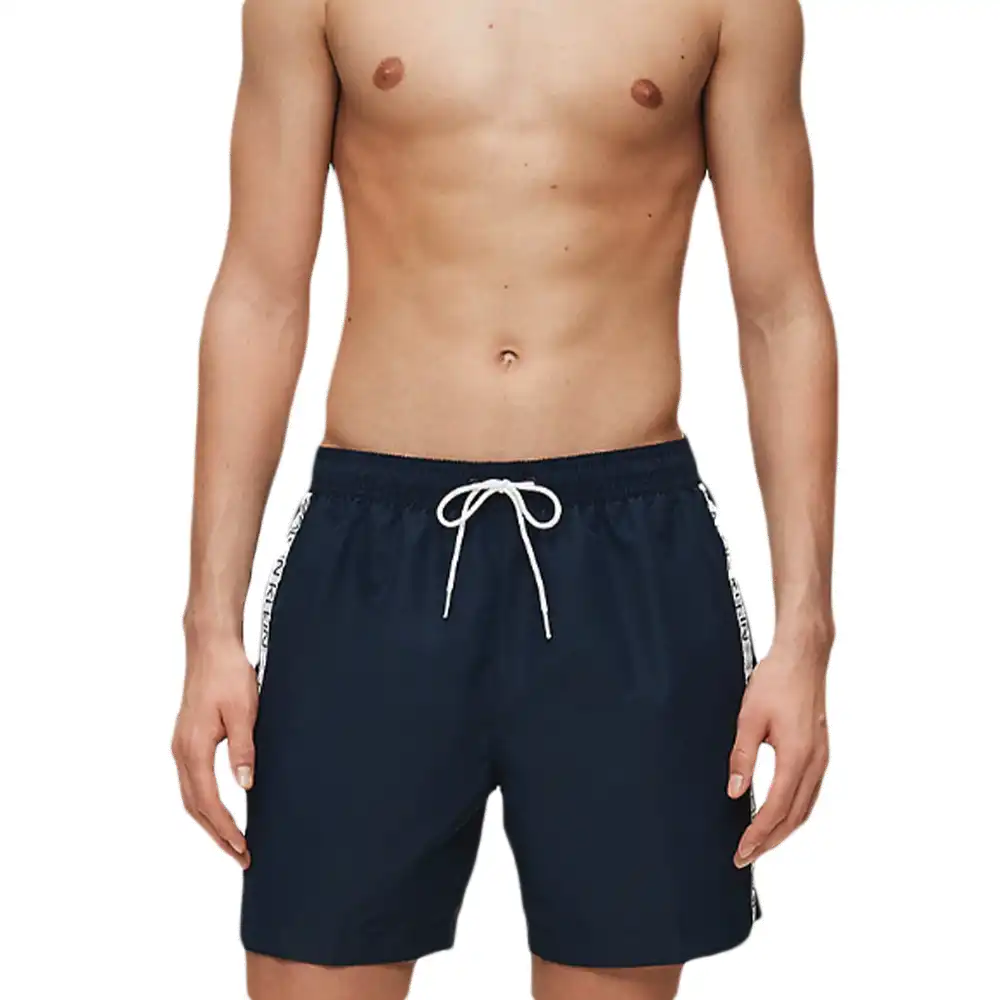 Boxer homme Calvin Klein core logo tape Bleu - ZESHOES