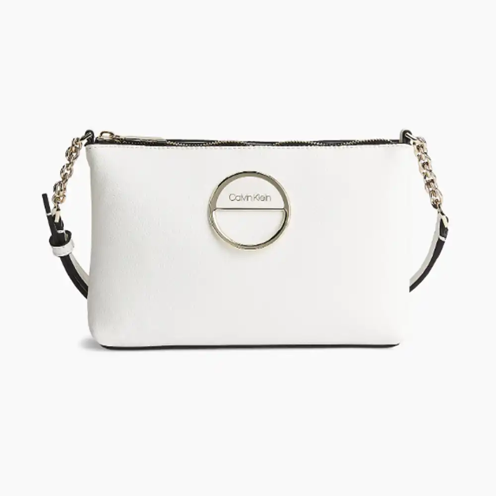 Sac a main femme Calvin Klein Gold Blanc - ZESHOES