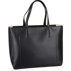 Sac a main femme Calvin Klein Cabas Zippé Sculpté Black Noir - ZESHOES