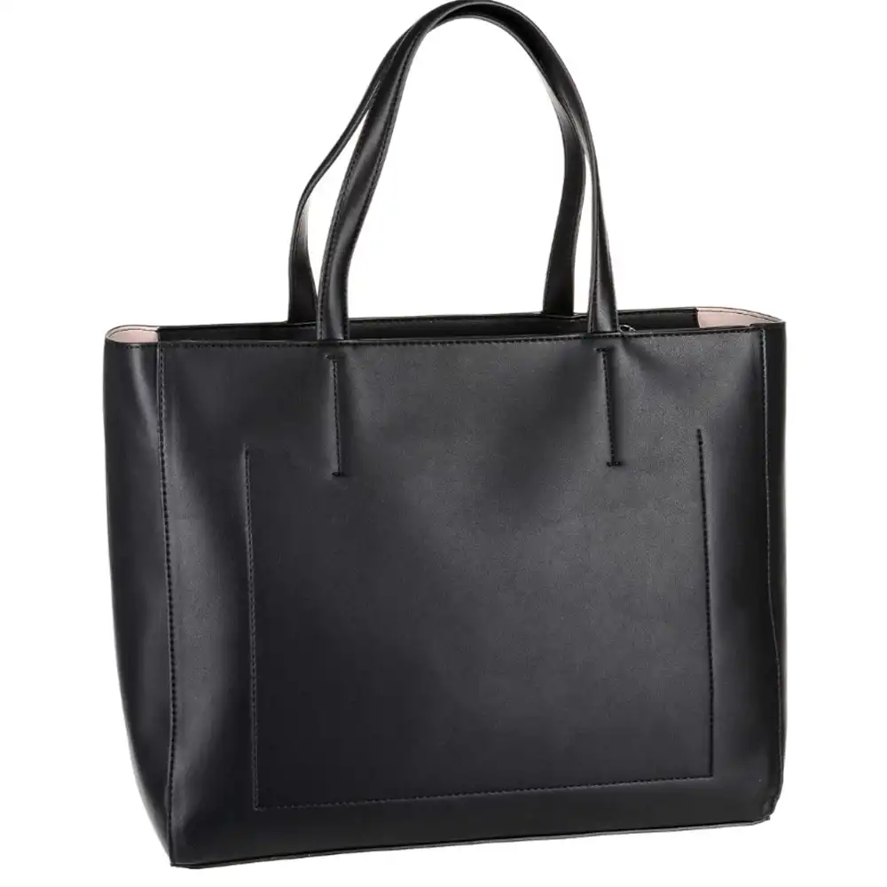 Sac a main femme Calvin Klein Cabas Zippé Sculpté Black Noir - ZESHOES