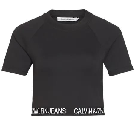 Produits victimes de leur succès Calvin Klein Noir Logo elastic Milano top