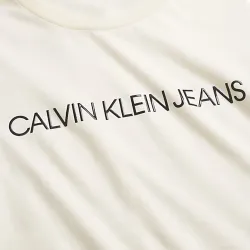 Tee shirt manche courte femme Calvin Klein Institunional Logo Slim Fit Tee Bl...