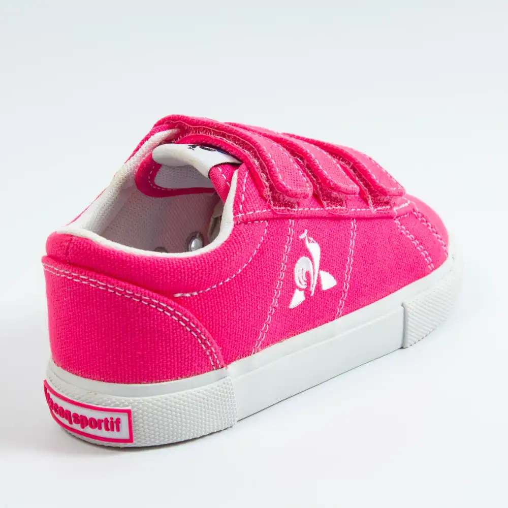 Basket basse fille Le Coq Sportif VERDON PLUS INF Rose - ZESHOES