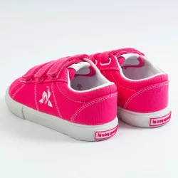 Basket basse fille Le Coq Sportif VERDON PLUS INF Rose - ZESHOES