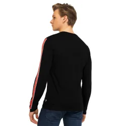 T shirt manche longue homme Guess M01I74-JBLK Noir T shirt manche longue homme Guess M01I74-JBLK Noir