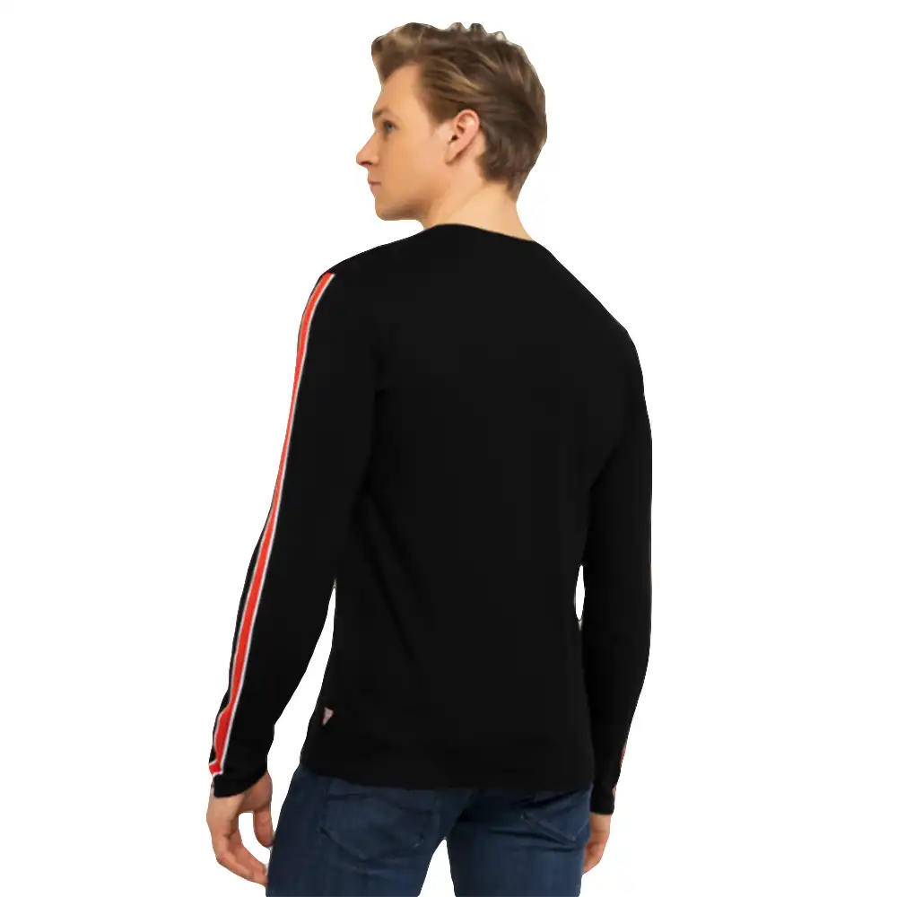 T shirt manche longue homme Guess M01I74-JBLK Noir T shirt manche longue homme Guess M01I74-JBLK Noir