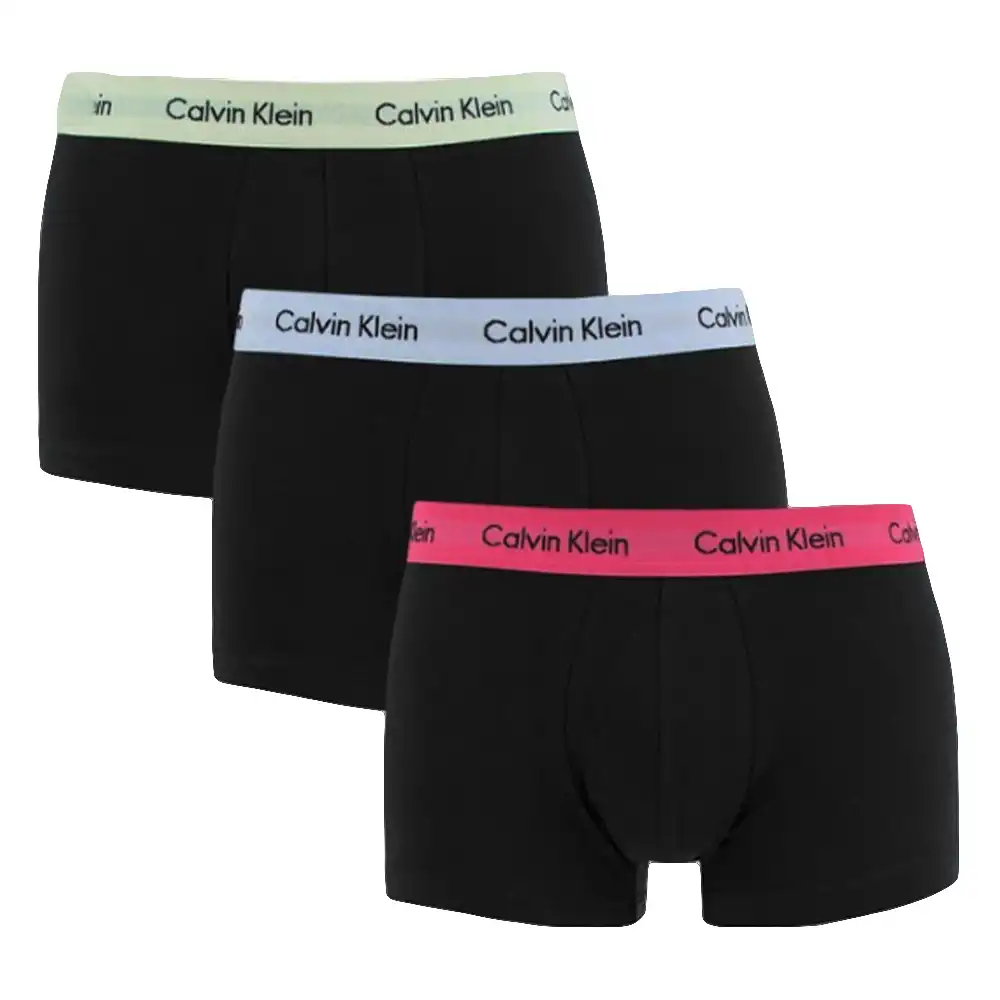 Boxer homme Calvin Klein 3 BOXERS TAILLE BASSE - COTTON STRETCH Multicolor