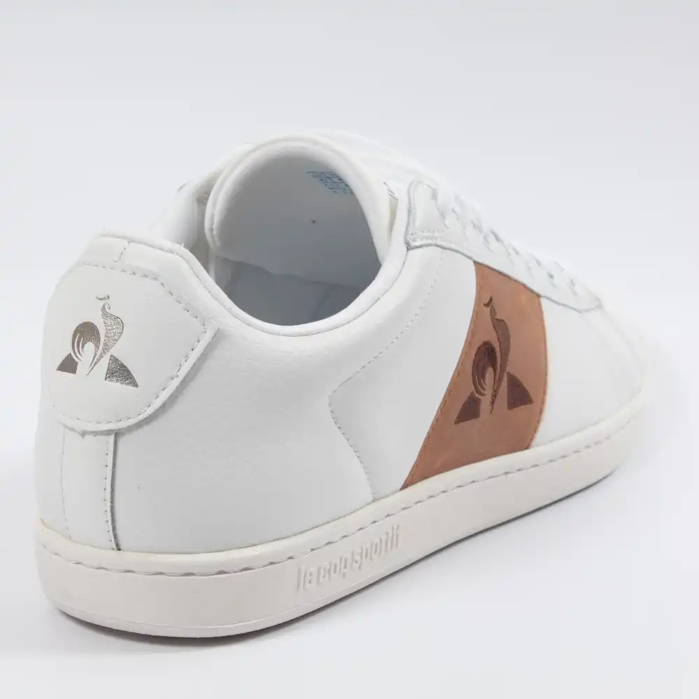 Basket basse homme Le Coq Sportif Courtclassic Blanc - ZESHOES