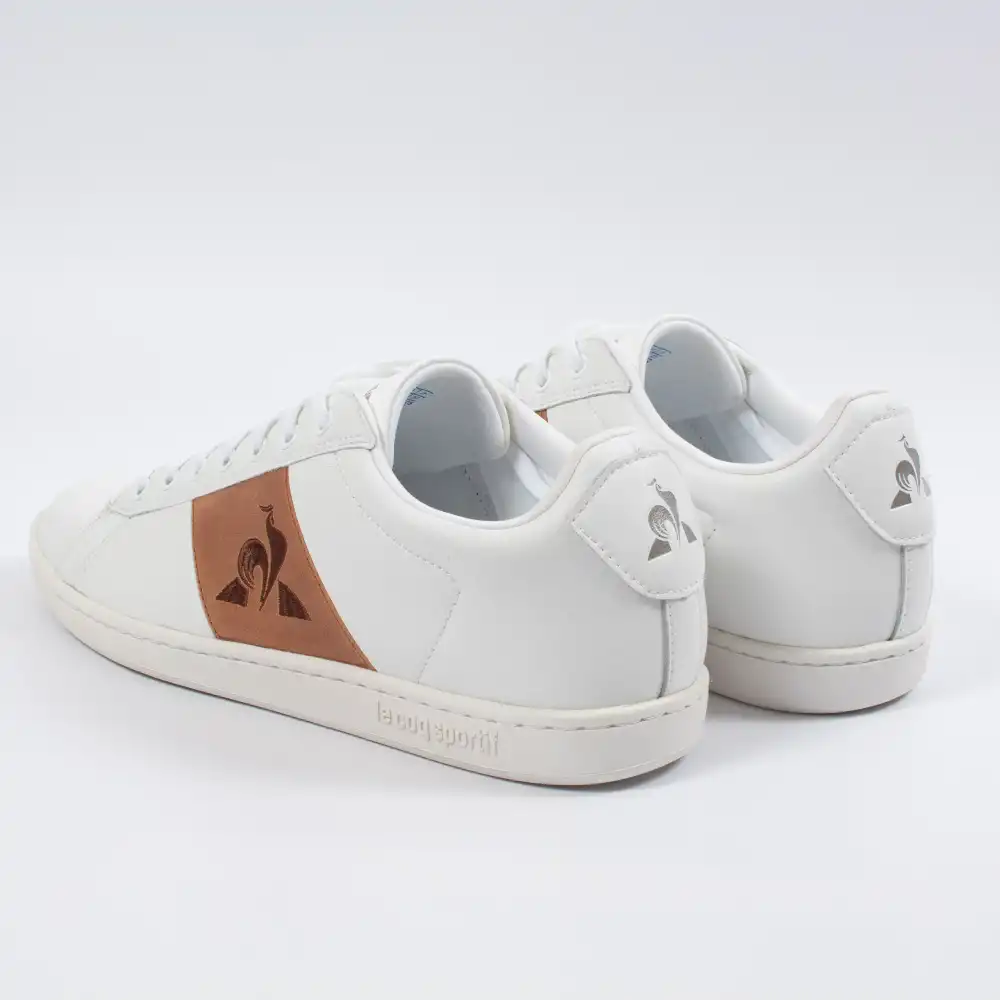 Basket basse homme Le Coq Sportif Courtclassic Blanc - ZESHOES