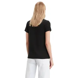 Tee shirt manche courte femme Levis The perfect Noir - ZESHOES