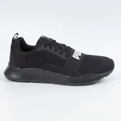 Basket basse garcon Puma Wired BLK Noir - ZESHOES Basket basse garcon Puma Wired BLK Noir - ZESHOES