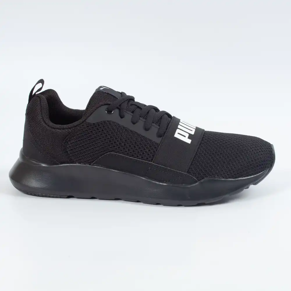 Basket basse garcon Puma Wired BLK Noir - ZESHOES Basket basse garcon Puma Wired BLK Noir - ZESHOES