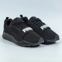 Basket basse garcon Puma Wired Ps Noir - ZESHOES