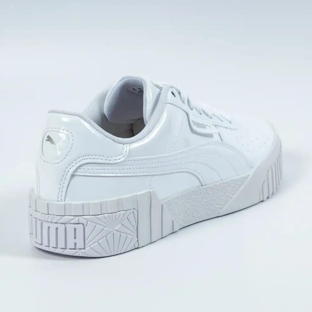 Basket basse garcon Puma Cali patient jr Blanc - ZESHOES Basket basse garcon Puma Cali patient jr Blanc - ZESHOES