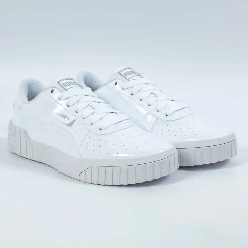 Basket basse garcon Puma Cali patient jr Blanc - ZESHOES