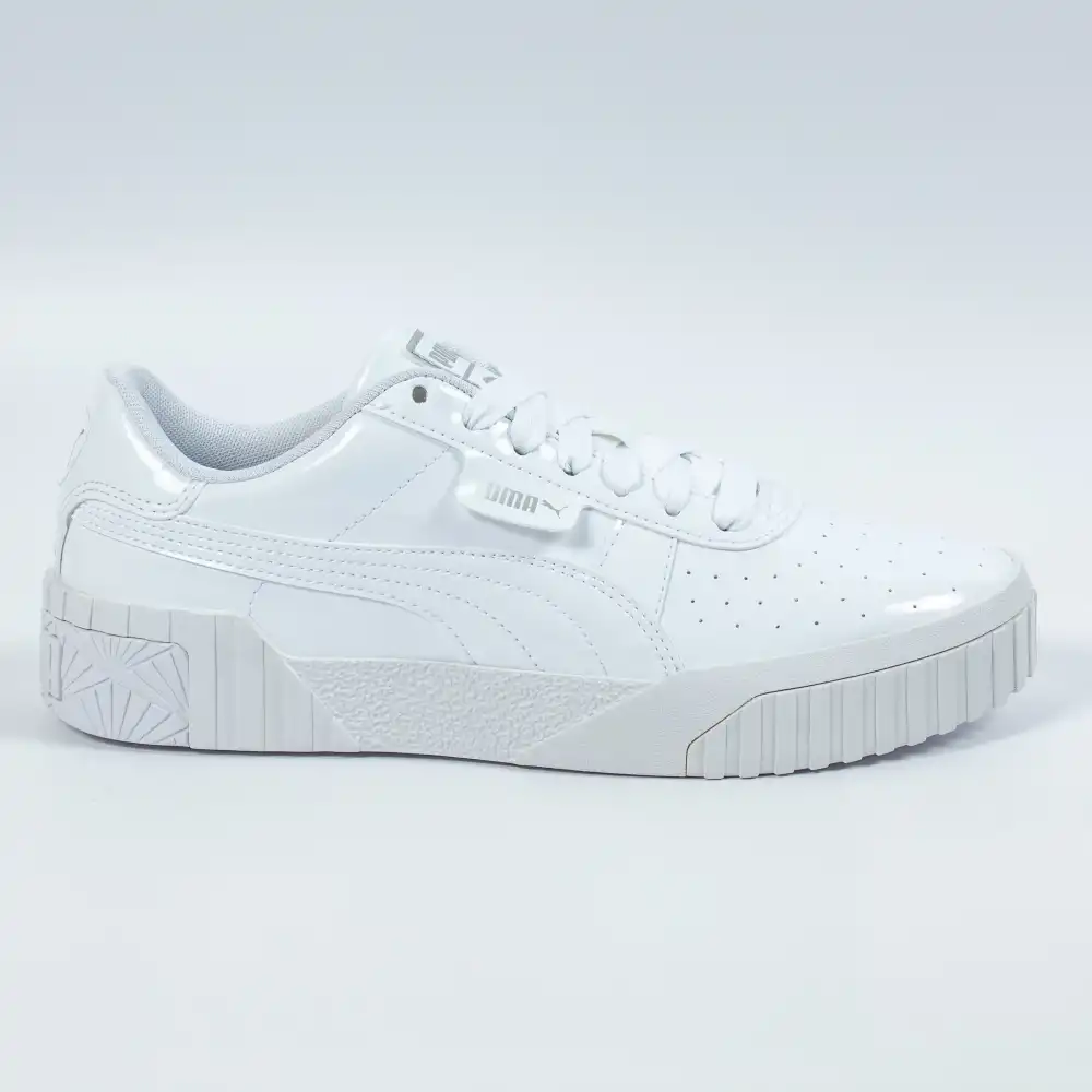 Basket basse garcon Puma Cali patient jr Blanc - ZESHOES Basket basse garcon Puma Cali patient jr Blanc - ZESHOES