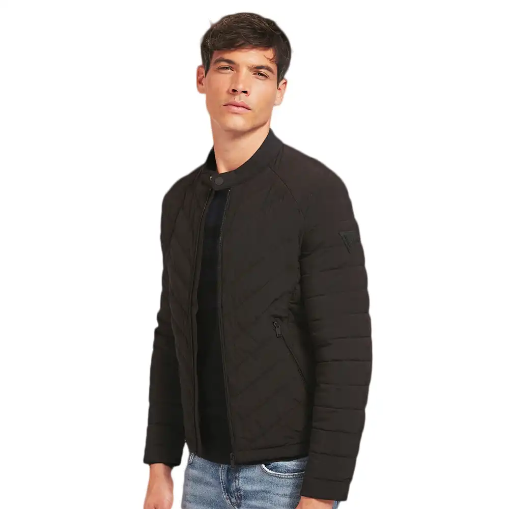 Veste homme Guess Streetwear Noir - ZESHOES Veste homme Guess Streetwear Noir - ZESHOES