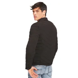 Veste homme Guess Streetwear Noir - ZESHOES Veste homme Guess Streetwear Noir - ZESHOES